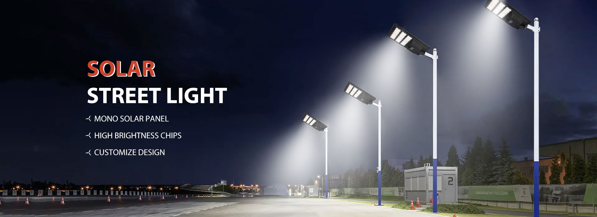 Usine de lampadaires en Chine